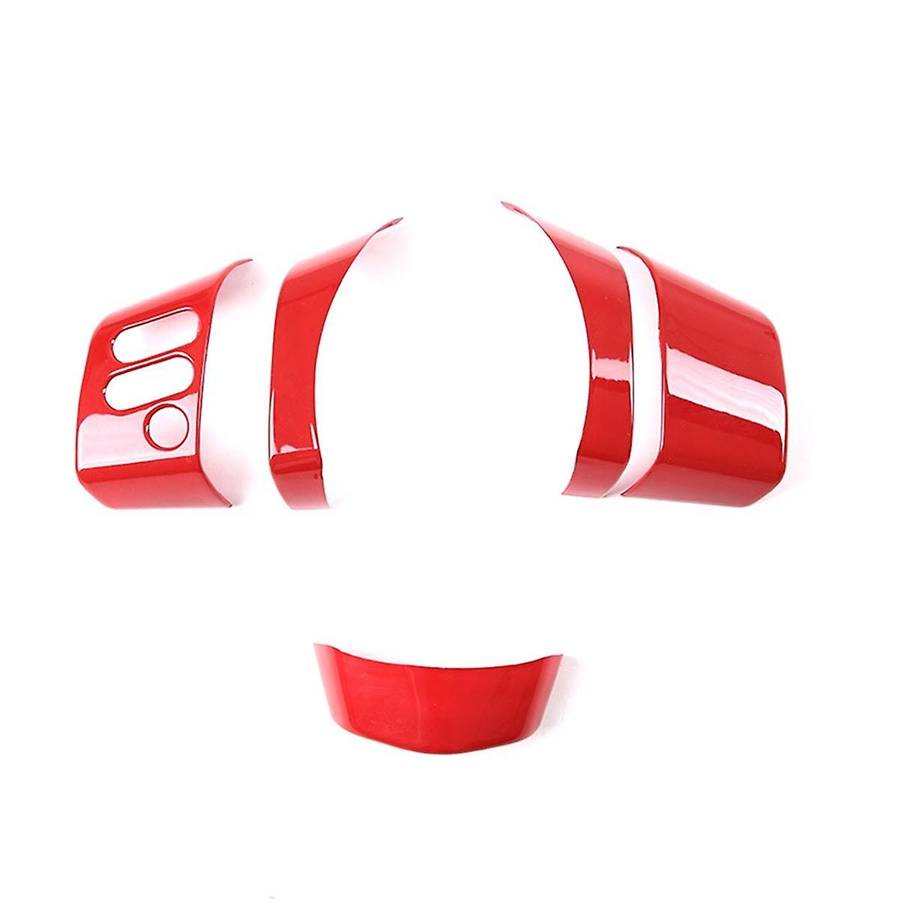 A- Steering Wheel Cover Button Decoration Stickers Trim for 2007-2021