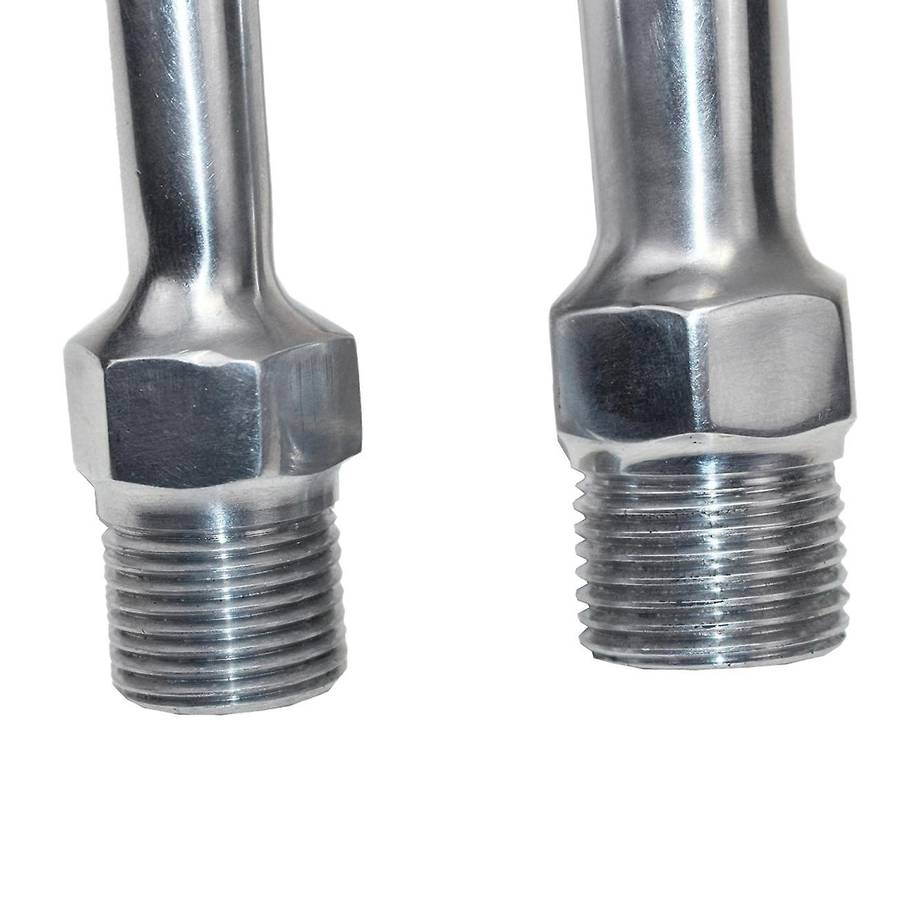 A/C Compressor Curved Manifold for Sanden SD7B10 7176 SD7 Style Silver