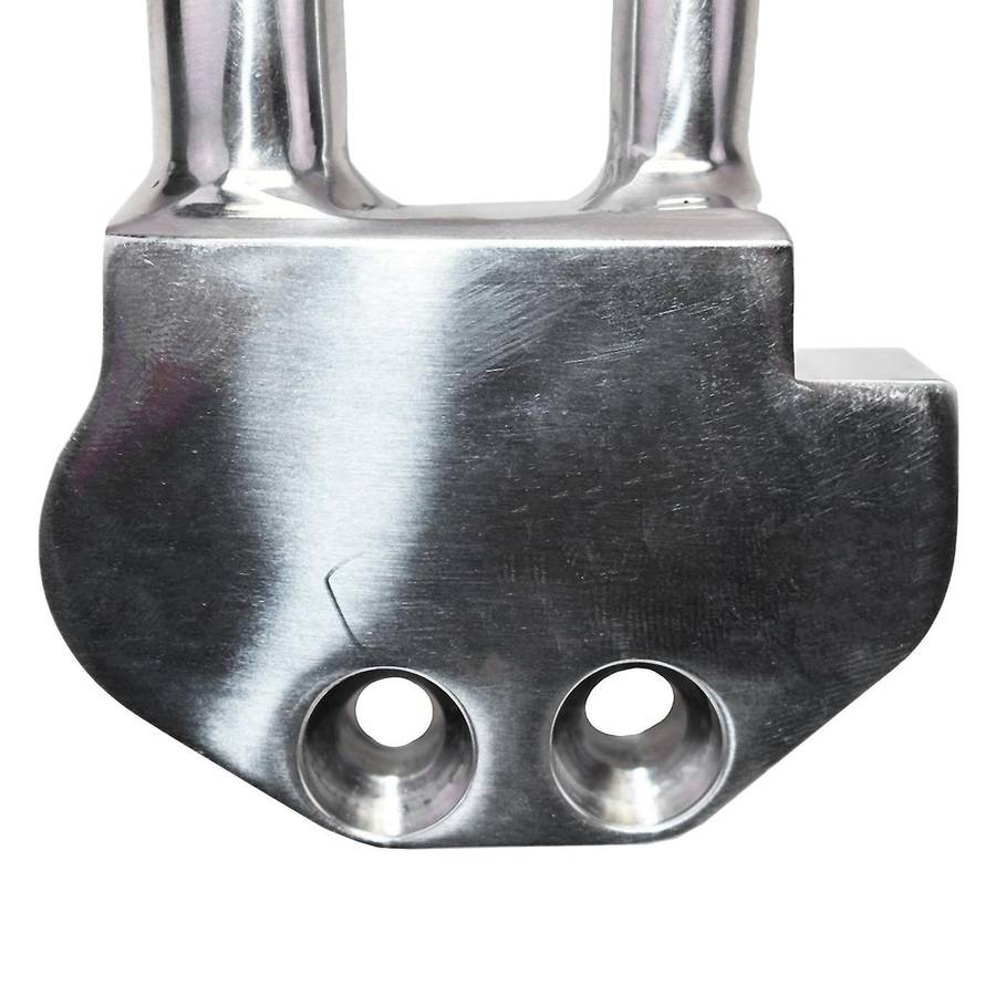A/C Compressor Curved Manifold for Sanden SD7B10 7176 SD7 Style Silver