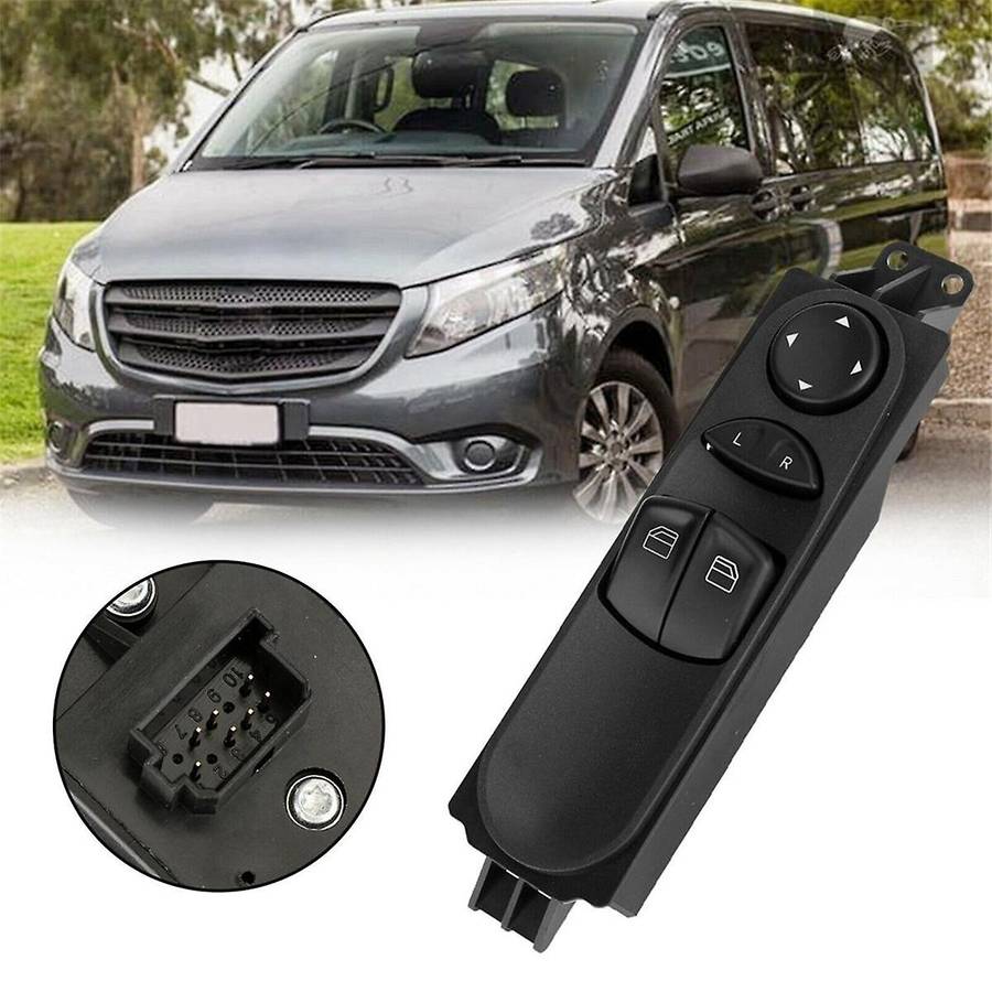 A6395450913 Car Power Window Switch Master Panel for W639 Mixto Kasten 2003-15 A6395450113 639545091