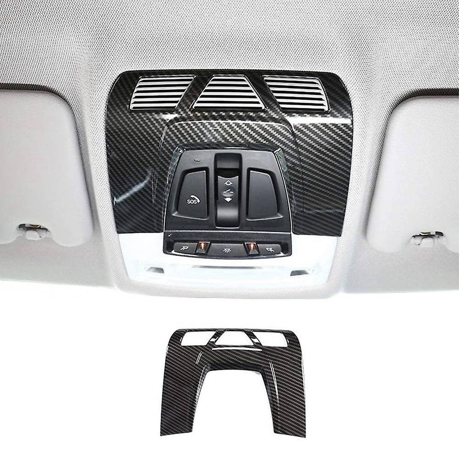Abs Carbon Fiber Car Interior Front Reading Light Cover Trim for bmw F48 F15 F16 F30 F34 F45 F46 X1
