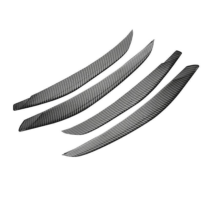ABS Carbon Fiber Front Bumper Lower Grille Frame Fog Light Cover Trim for C Class W206 2021 2022
