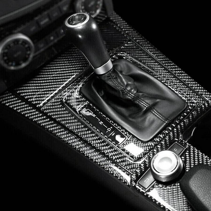 ABS Carbon Fiber Gear Shift Panel Trim Set for C Class W204 2007-2013