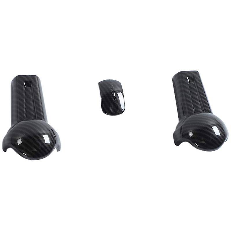 ABS Carbon Fiber Look Gear Shift Knob Decals Trim for 2015 2016 2017 2018 2019