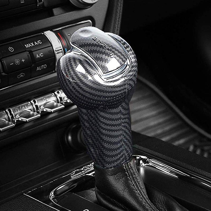 ABS Carbon Fiber Look Gear Shift Knob Decals Trim for 2015 2016 2017 2018 2019