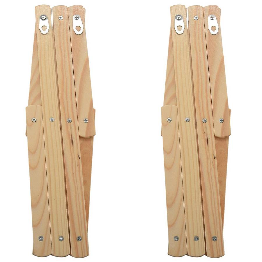 Accordion Wall Hanger 10 Hooks Pack Of 2 Natural Wood Expandable Accordion Coat Rack Hanger