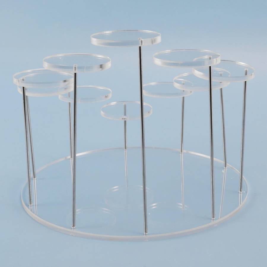 Acrylic Cupcake Holder Stand, Round Cupcake Tower Display Stand, Premium Dessert Stand Cupcake Hold