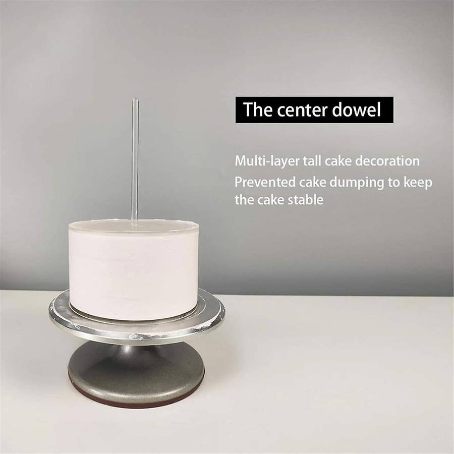 Acrylic Round Cake Disk Set,Acrylic Cake Discs Set,Comb Scrapers,Dowel Rods,Icing ,Acrylic Smoother