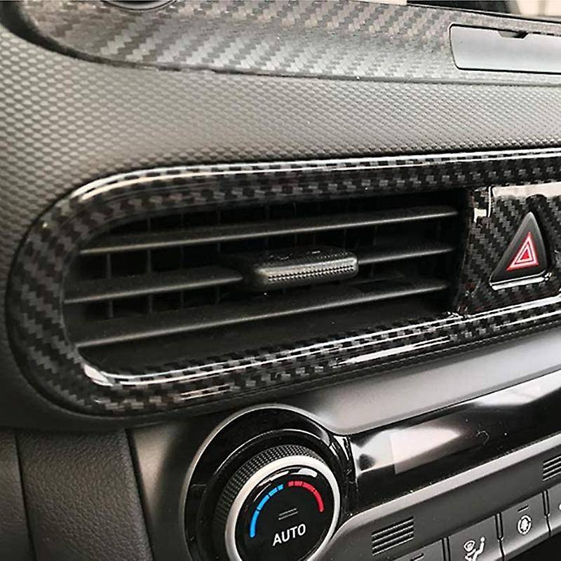 Air Conditioning Vent Cover Trim for Encino 2017-2020 SUV Interior Accessories ABS Carbon Fiber Styl