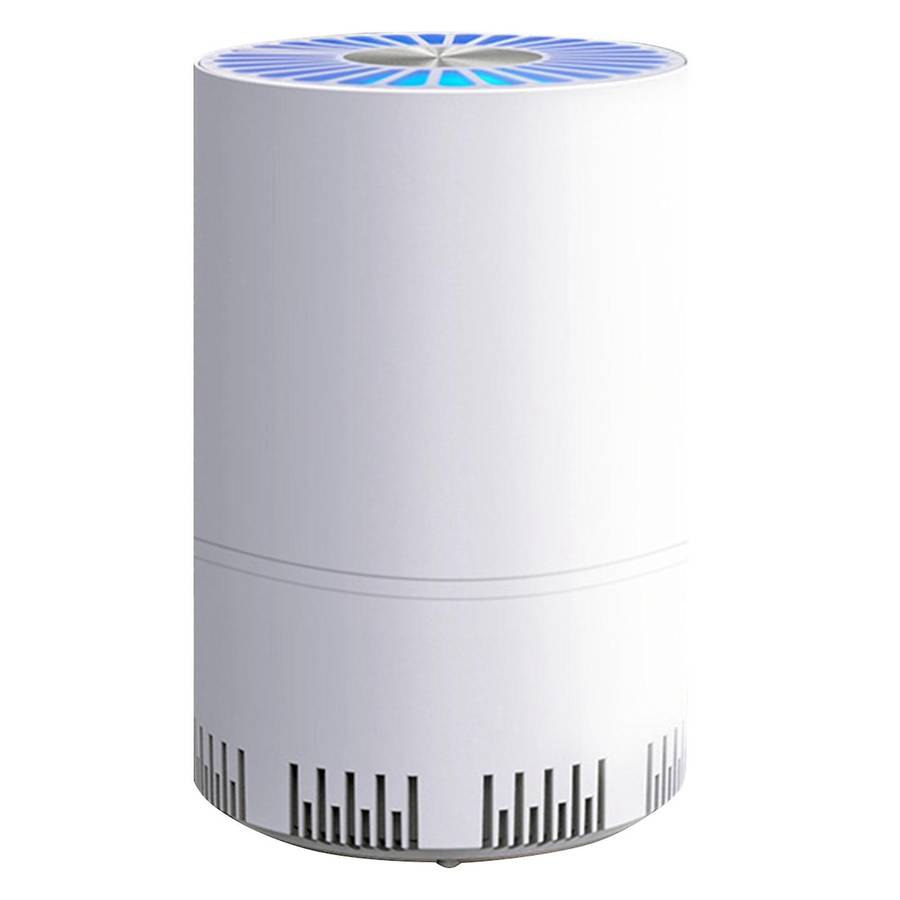 Air Purifier Home Auto Smoke Detector Hepa Filter Car Air Purifier USB Cable Low Noise with Night Li