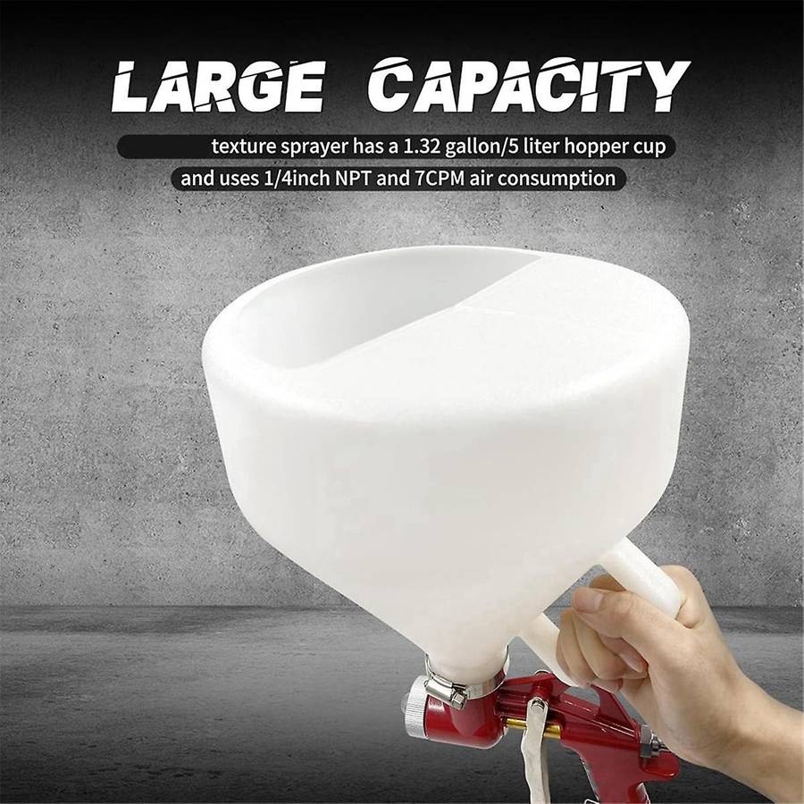 Air Texture Tool ,1.58 Gallon Drywall Wall Painting Sprayer with 3 Nozzles(4.0Mm/6.0Mm/8.0Mm) for St