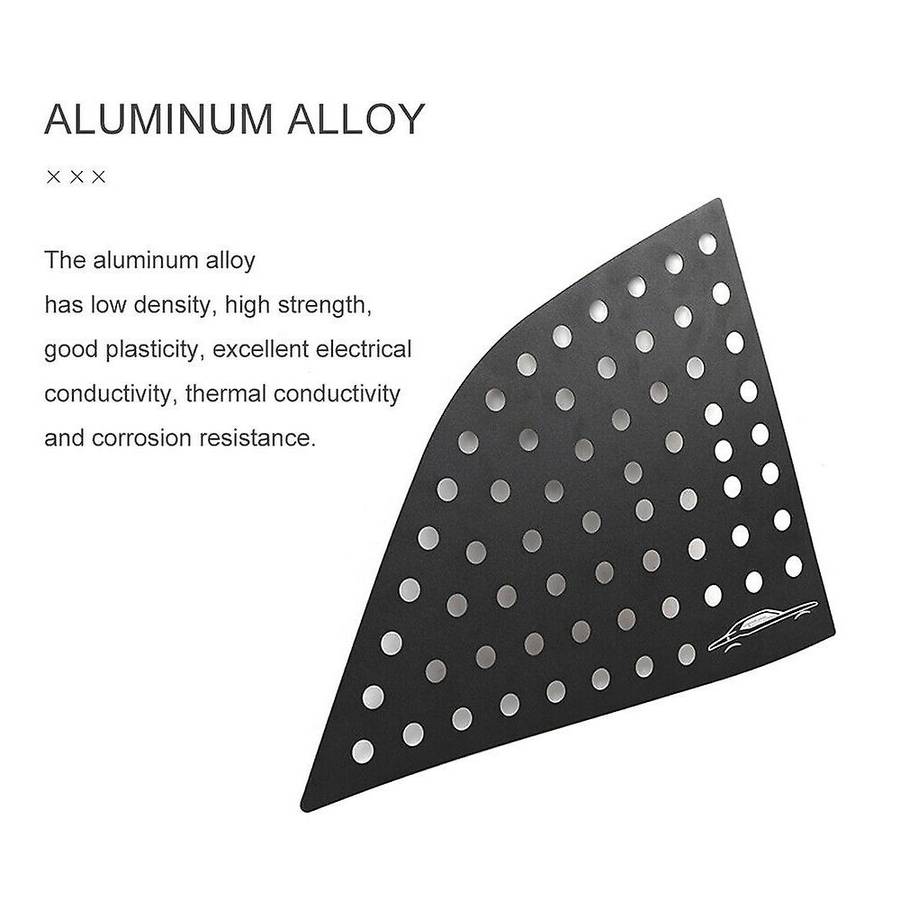 Aluminum Side Rear Window Decal Cover Decoration Trim for 2008-2019