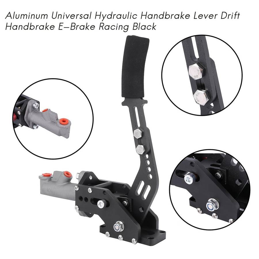 Aluminum Universal Hydraulic Handbrake Lever Drift Handbrake E-Brake Racing Black