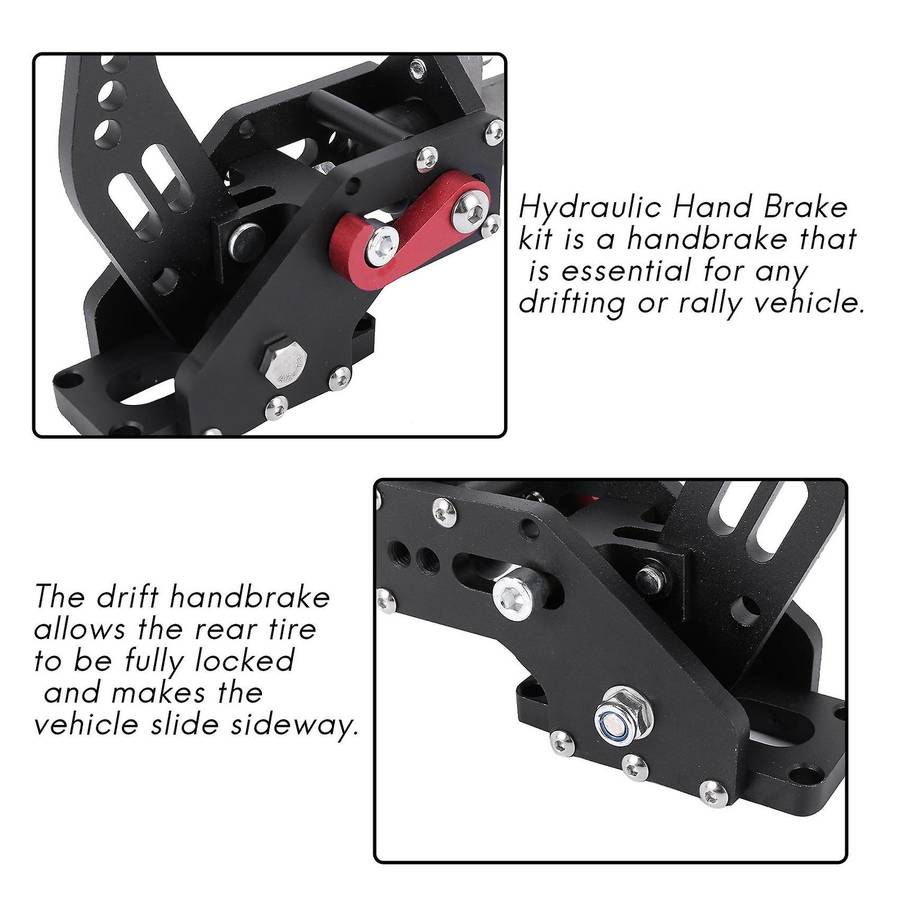 Aluminum Universal Hydraulic Handbrake Lever Drift Handbrake E-Brake Racing Black