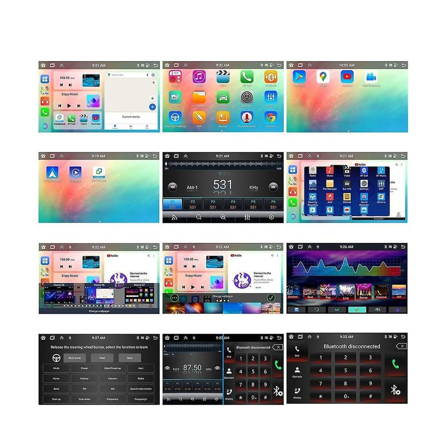 Android 13 7inch Car Radio 2 Din Wireless Carplay Android Auto Gps Navigation Multimedia Mp5 Player