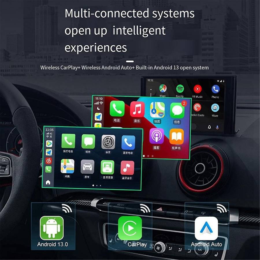 Android 13 CarPlay Tv Box QCM6125 8-Cores Wireless CarPlay/Android Auto Support FOTA Upgrade Wifi BL