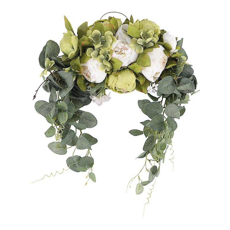 Artificial Floral , 30 Inch Handmade Flower with Arch Garland Simulation Flowers
