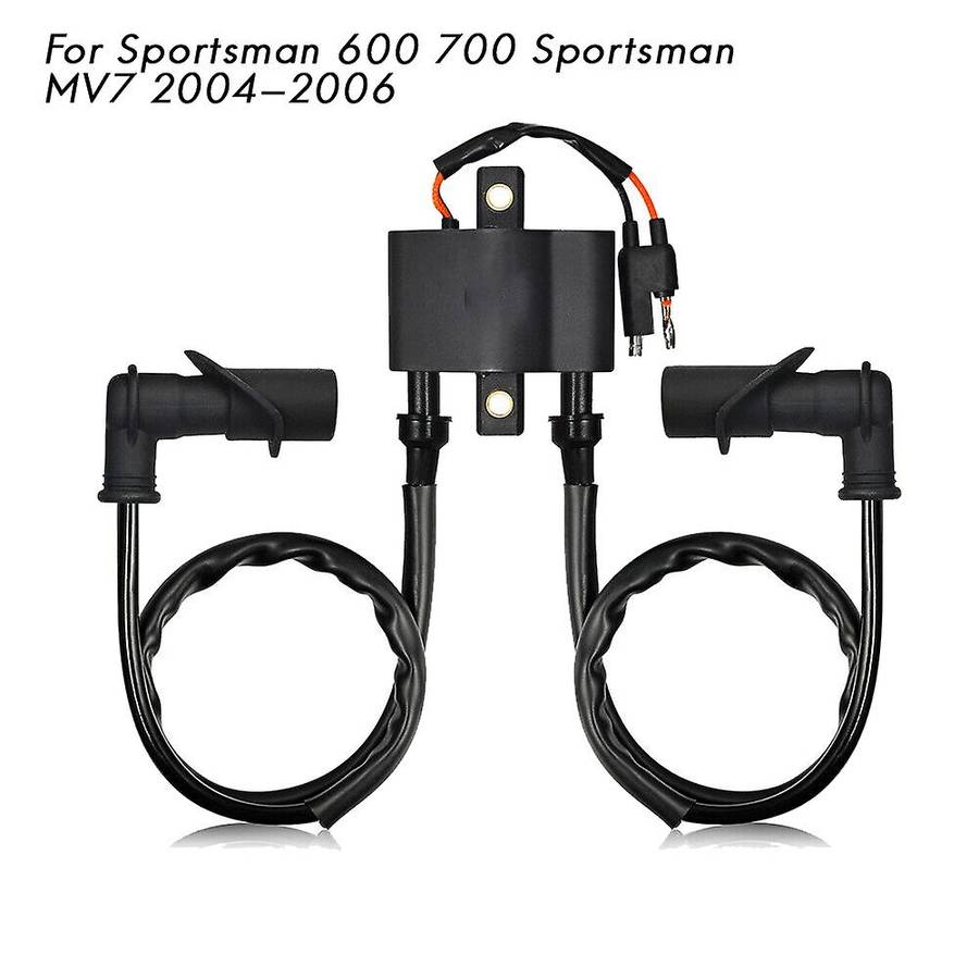 ATV Ignition Coil Spark Plug & Cap for 2004-2006 Sportsman 600 700 Sportsman MV7 4010898 , 4010526