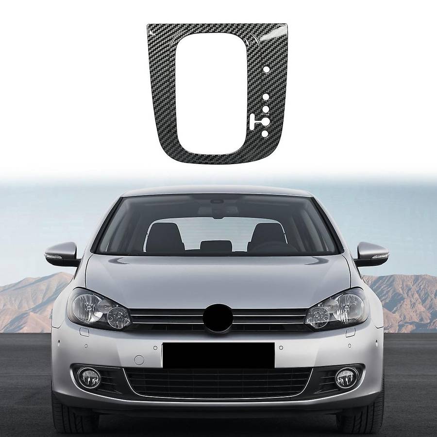 Auto Carbon Fiber Central Gear Shift Panel Control Panel Decal Interior Modification for Golf 6 MK6