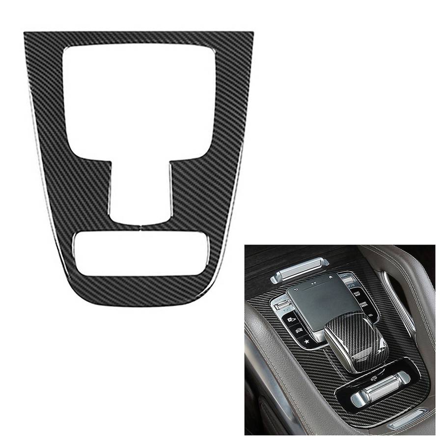 Auto Carbon Fiber Central Gear Panel Control Panel Decal Car Interior Modification for W167 /GLS 202