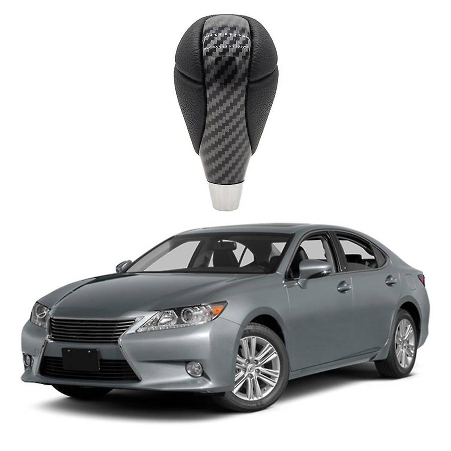 Automatic Gear Stick Knob Shifter Head Compatible Lexus Toyota Carbon Fiber