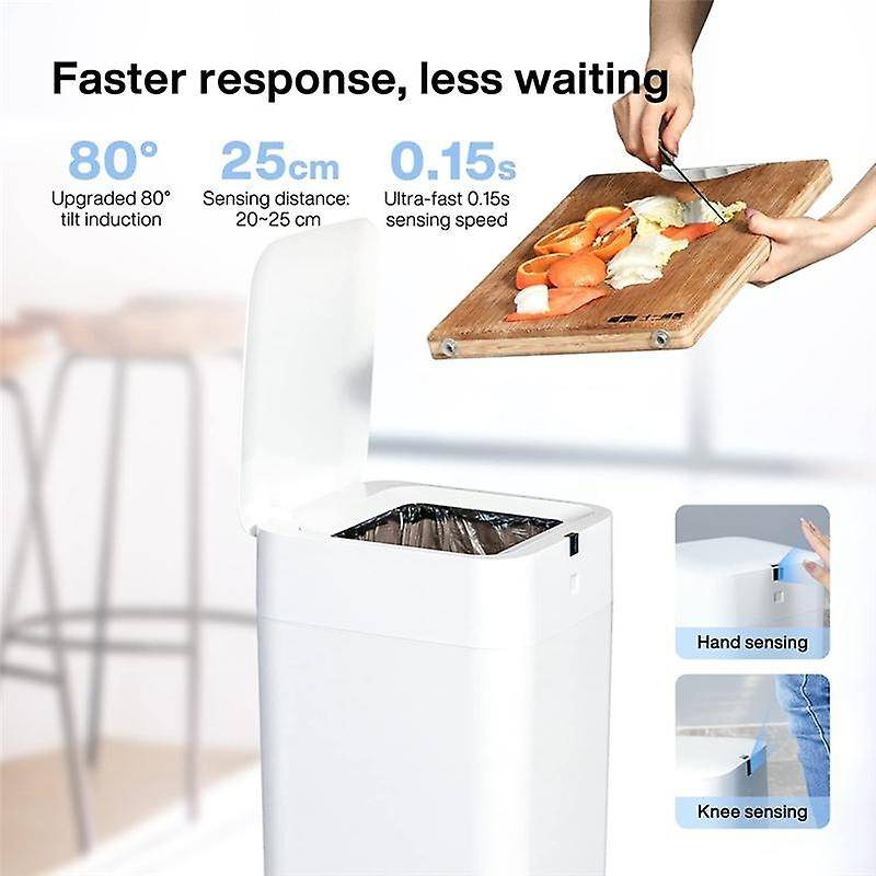 Automatic Trash Can, Self Sealing and Self-Changing Smart Trash Can, Motion Sensor, Touchless Garbag