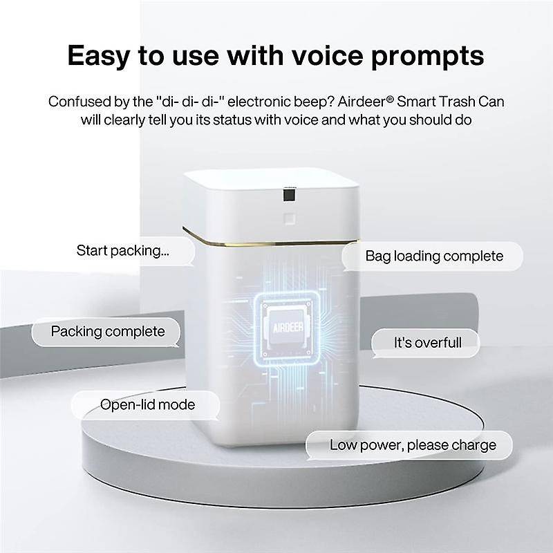 Automatic Trash Can, Self Sealing and Self-Changing Smart Trash Can, Motion Sensor, Touchless Garbag
