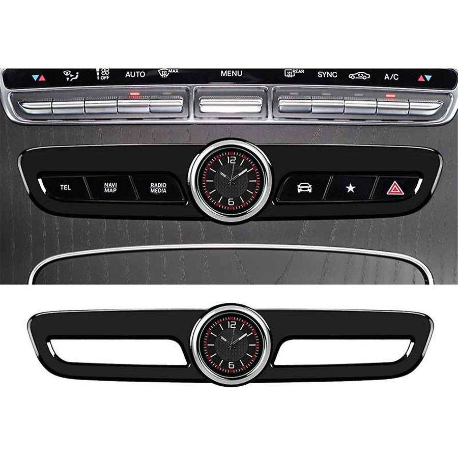 Automobile Central Control Clock Central Control Decoration Clock for White Car Interior Decoration,