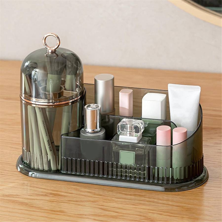 Makeup Organizer for Vanity,Skincare Organizer with Makeup Holder Organizer,Partitioned Storage Cosm