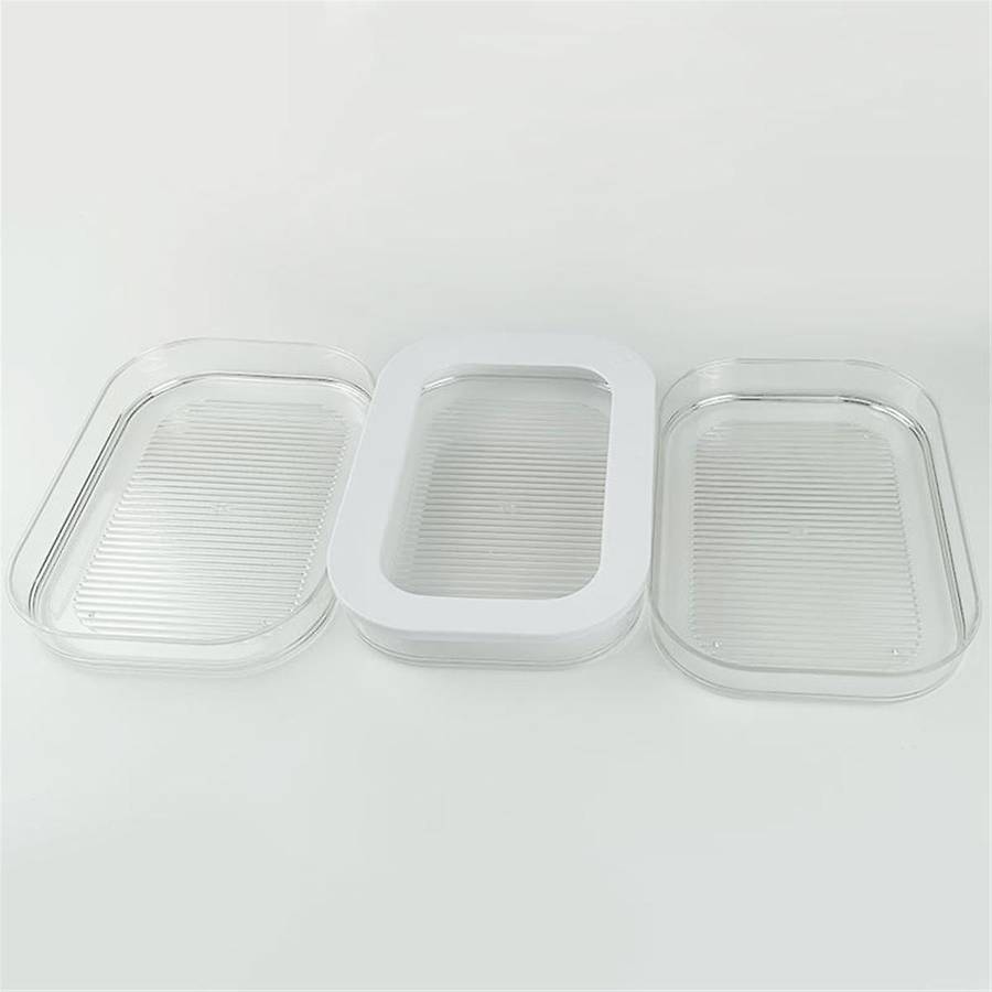 Meat Fridge Storage Containers Container with Lid for Meat Fridge Storage Box Suitable for Storing