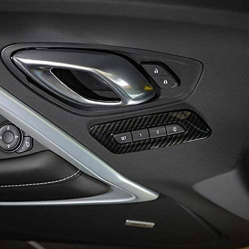 Memory Seat Controls Switches Cover Bezel Panel Frame for 6Th Gen 2017+ Car Interior Decoration Kits