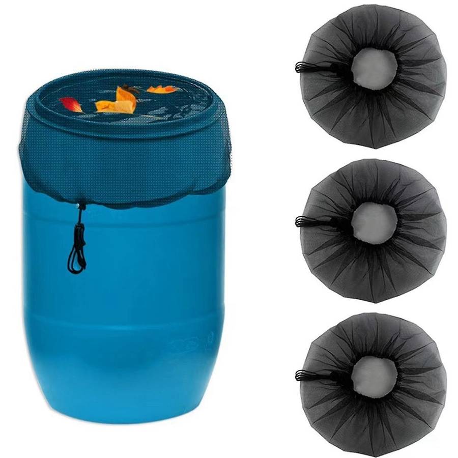 Mesh Cover for Rain Barrel with Drawstring,Rain Collection Barrels Netting Screen to Keep Leaves and