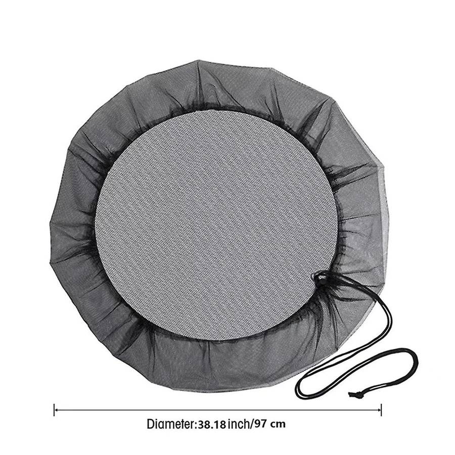 Mesh Cover for Rain Barrel with Drawstring,Rain Collection Barrels Netting Screen to Keep Leaves and