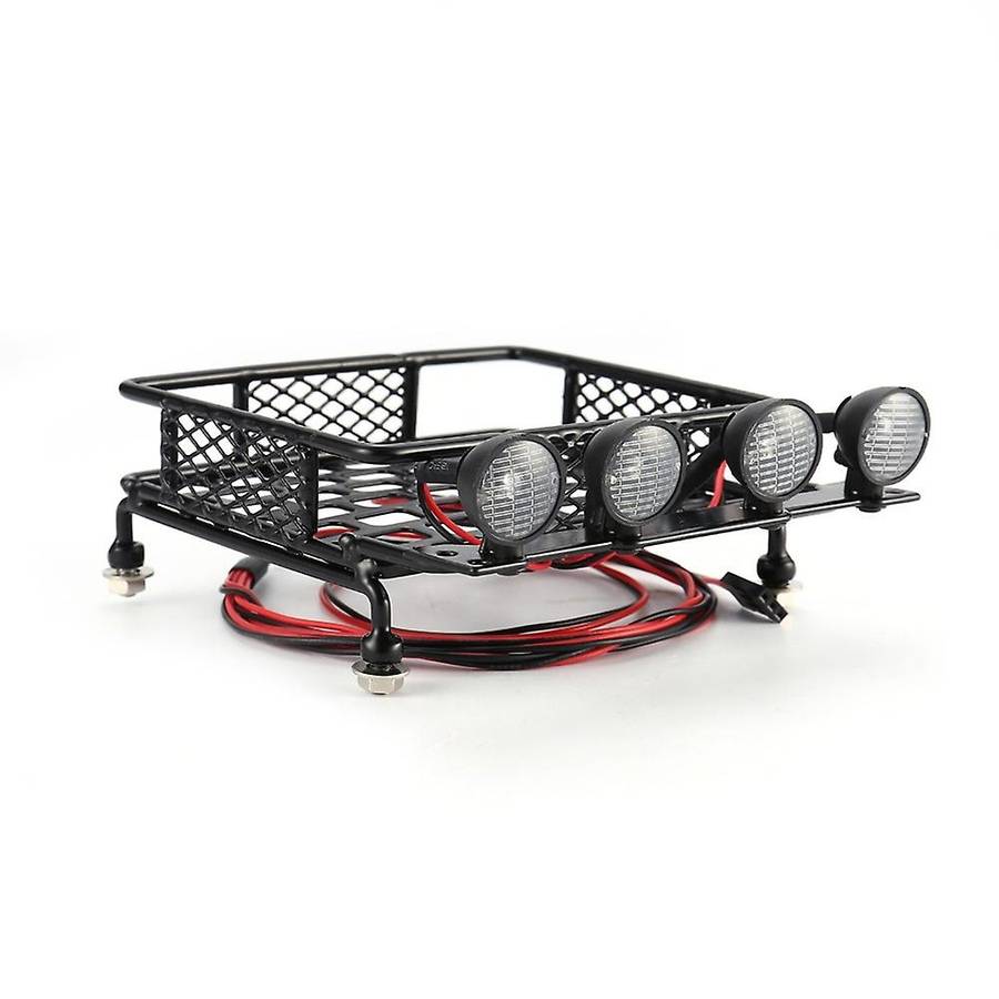 Metal 115x107mm Luggage Carrier Roof Rack with Spotlights