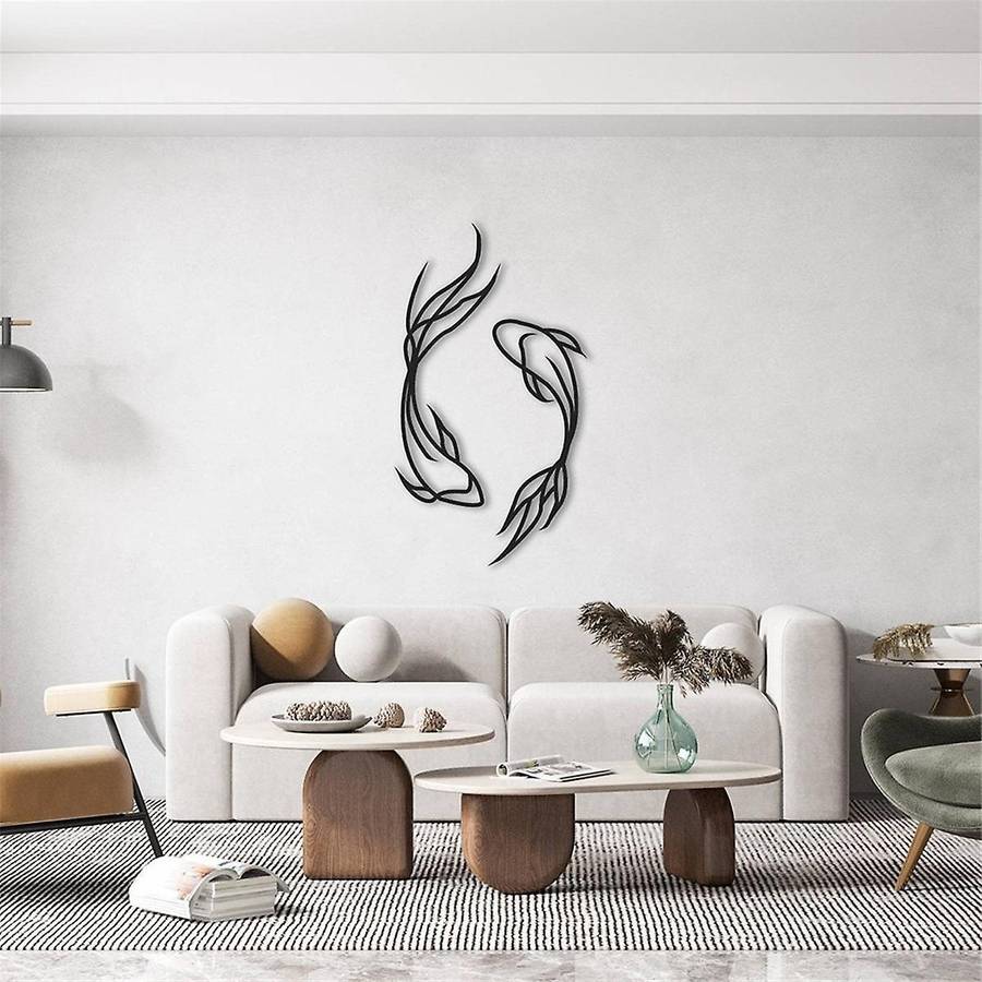 Metal Fish Wall Decor, Fish Metal Wall Art, Metal Wall Decor, Minimalist Wall Art, Fish Wall Decor,