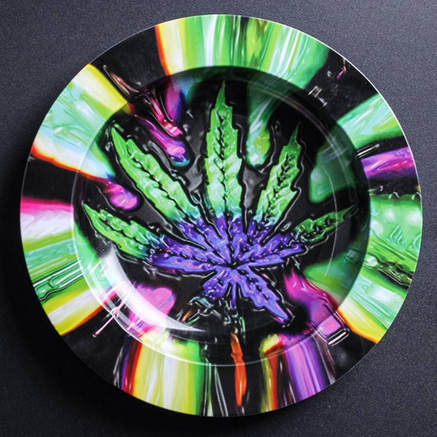 Metal Tobacco Herb Rolling Tray Paper Rolling Tray Cigar Ashtray Discs for Smoke Ashtrays D