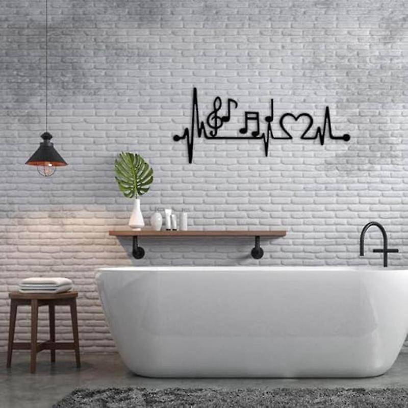 Metal Wall Decor, Ekg Music Wall Art, Music Decor, Living Room Decoration, Wall Hangings, Music Love