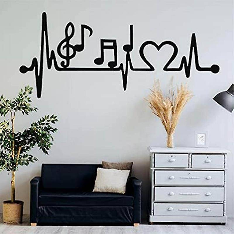 Metal Wall Decor, Ekg Music Wall Art, Music Decor, Living Room Decoration, Wall Hangings, Music Love