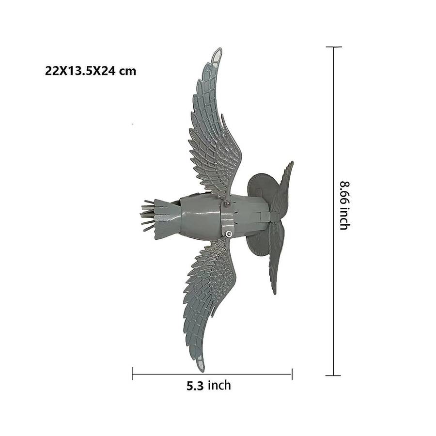 Metal Wind Spinner Outdoor 3d Metal Windmill Yard Wind Catchers Yard Patio Garden Decoration