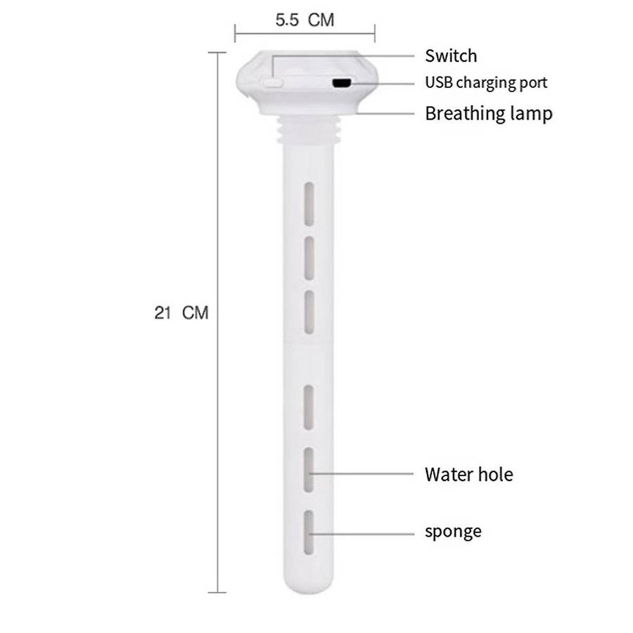 Mini Portable Humidifier, Small USB Personal Humidifiers with Ultra Quiet, Container Diversity, for