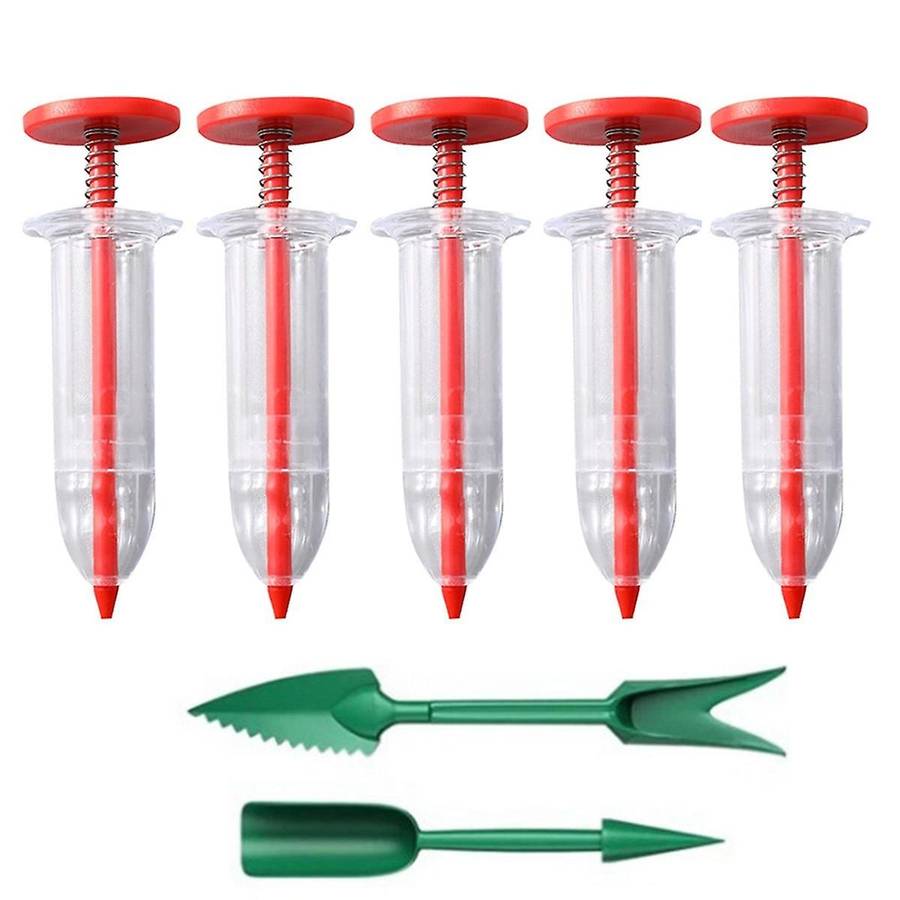 Mini Seed Spreader Set, Seed Seeder Mini Sowing Seed Dispenser, Manual Seedling and Weed Eater Set
