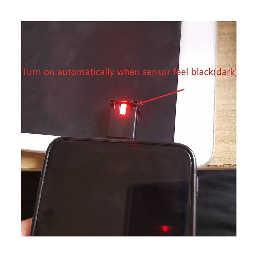 Mini USB-C LED RGB Light Brightness Adjustable 8 Color Changeable for Car, Laptops, Keyboard Atmosph