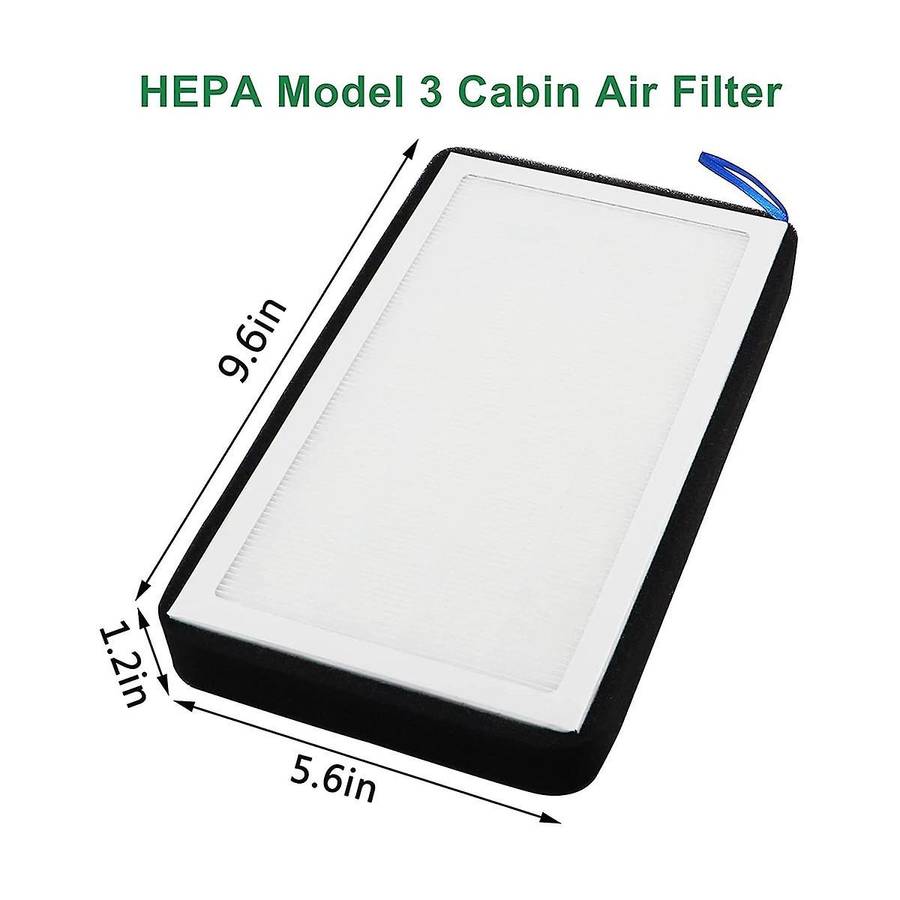 Model 3 Y Cabin Air Filter Hepa, Upgraded Air Filter with Activated Carbon Replace for Y 2017-2023