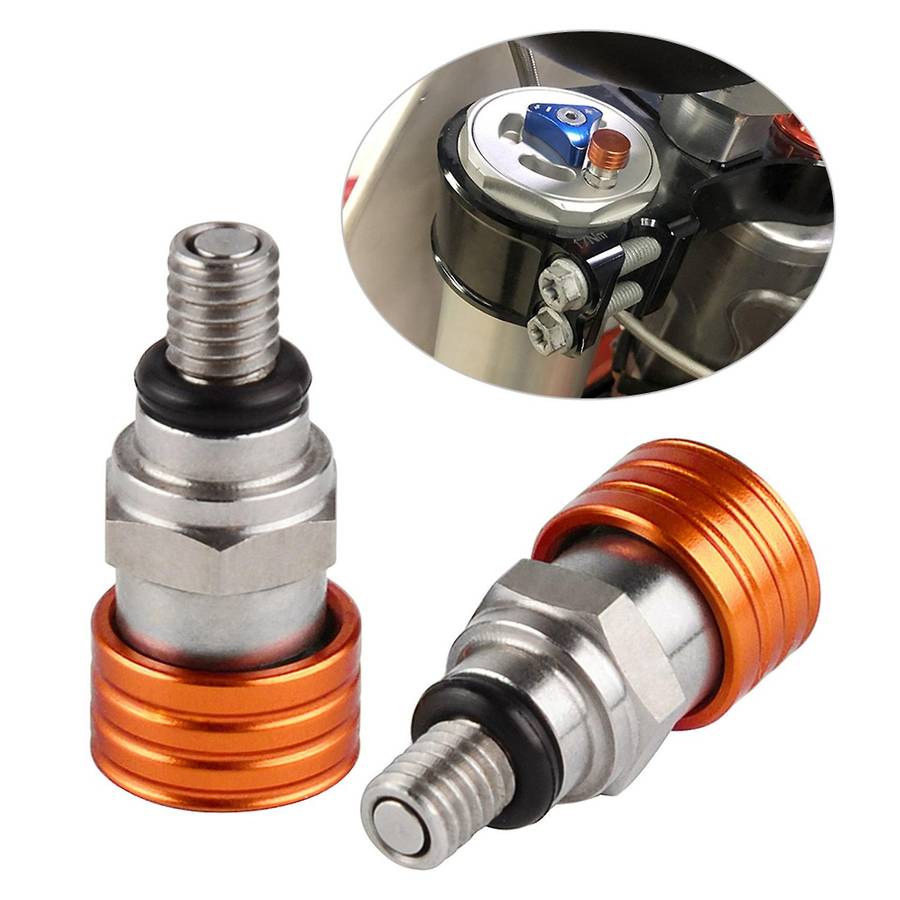 Motocross M4X7mm Fork Bleeder Valves for 85 125 144 200 250 300 350 450 EXC XC XCW Screw Bleeder Val