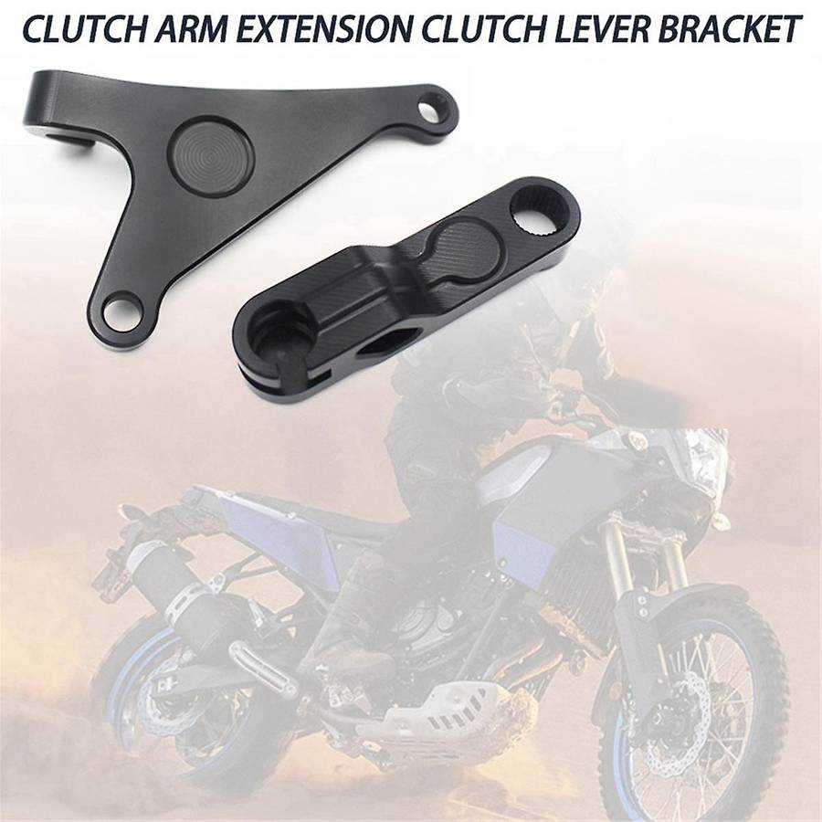 Motorcycle Clutch Arm Extension Clutch Lever Bracket Kit for 700 XTZ 700 2019-2024 MT07 FZ07 R7 Blac
