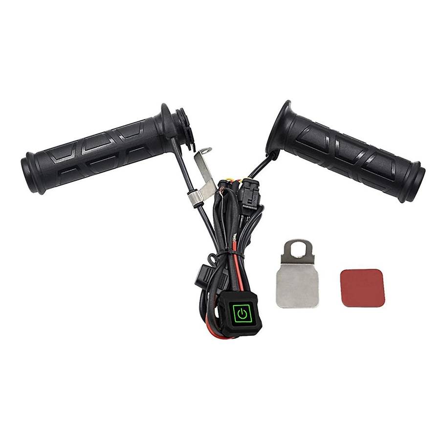 Motorcycle Electric Heating Handlebar 12v Heated Handle Grip Three-level Thermostat Motorcycle Heati