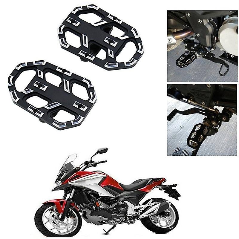 Motorcycle Foot Peg Footrests Pedal Enlarger for NC700X/S NC750X/S CB500X(Black)