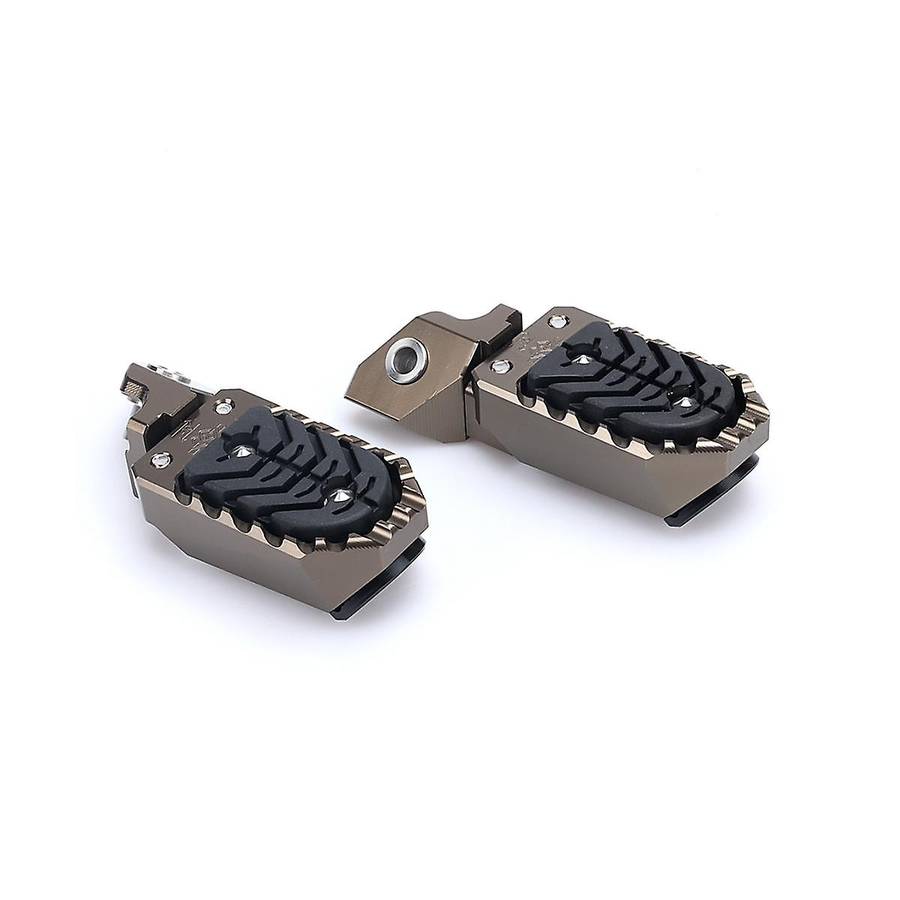 Motorcycle Foot Rests Foot Pegs Footrest Footpeg for R1250gs 2020-2023 R1200gs Adventure(silver)