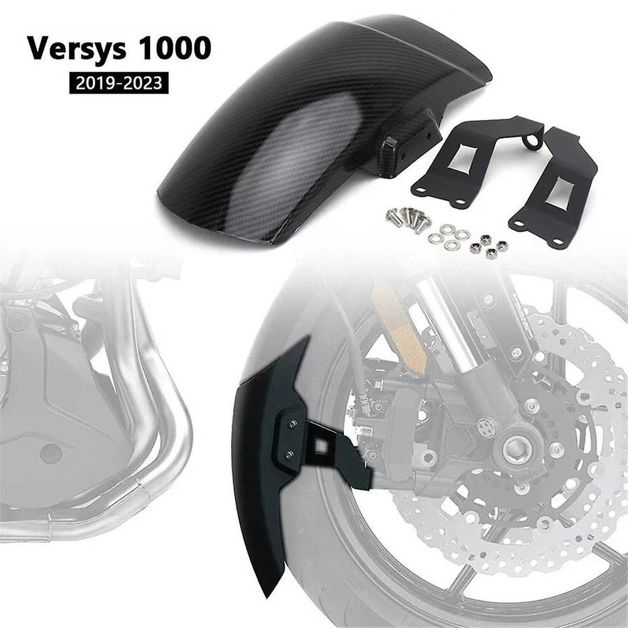Motorcycle Front Mudguard Cover for VERSYS1000 1000 Versys1000 1000 2019-2023(Black)