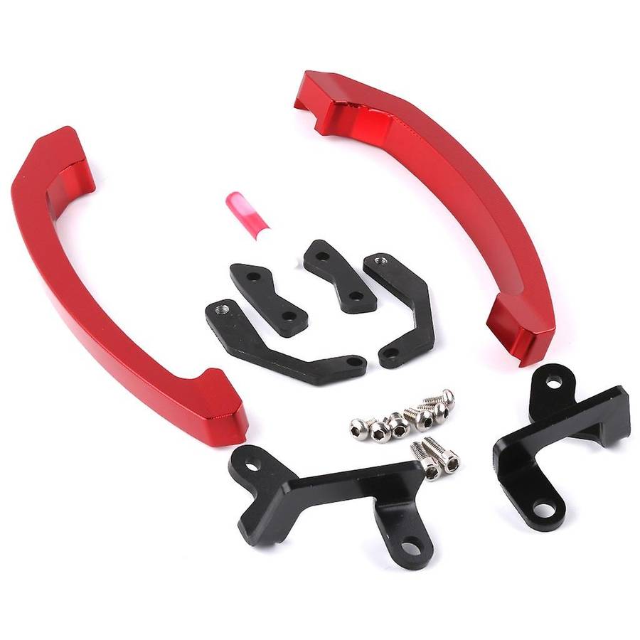 Motorcycle Grab Handle Bars Rear Seat Passenger Grab Rail Handle for MT07 2014-2016 Red